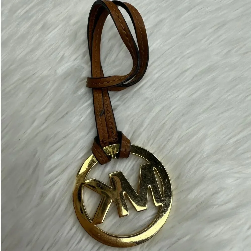 Michael Kors Brown Gold Bag Charm